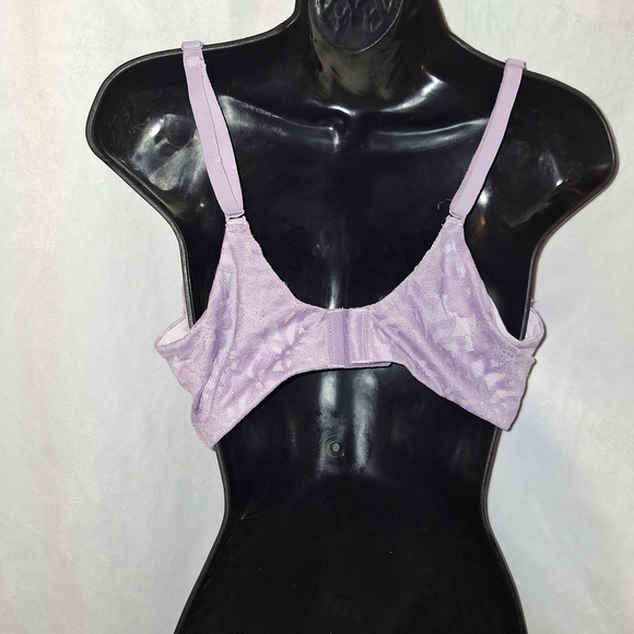 No Boundaries Purple Lace Underwire Bra - Picture 3 of 4
